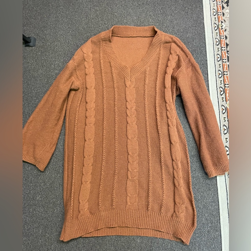 Oversized Orange Sweater
